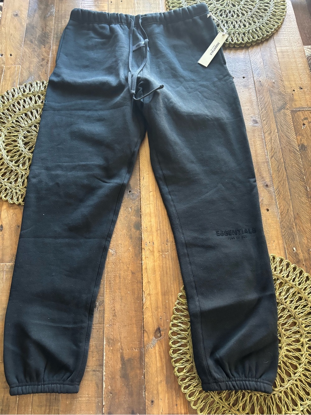 Essentials Black Sweatpants Joggers